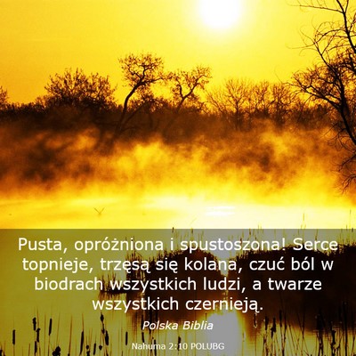 Picture 03 - Nahuma 2:10 POLUBG - Pusta, opróżniona i spustoszona! Serce - Bible Verse Picture