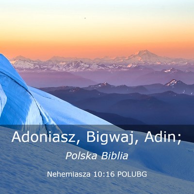 Picture 03 - Nehemiasza 10:16 POLUBG - Adoniasz, Bigwaj, - Bible Verse Picture