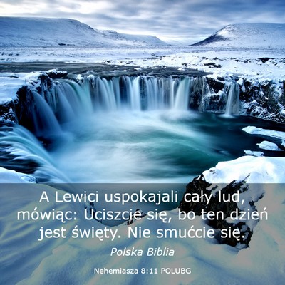 Picture 03 - Nehemiasza 8:11 POLUBG - A Lewici uspokajali cały lud, mówiąc: Uciszcie - Bible Verse Picture