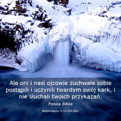 Picture 03 - Nehemiasza 9:16 POLUBG - Ale oni i nasi ojcowie zuchwale sobie postąpili - Bible Verse Picture