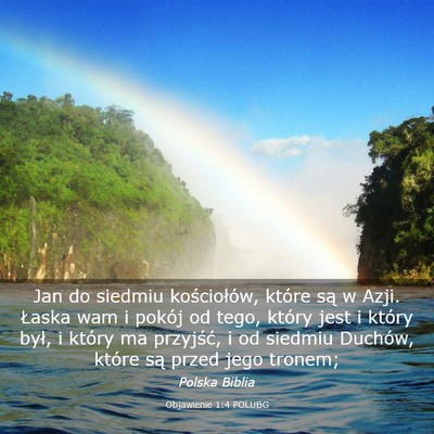 Picture 03 - Objawienie 1:4 POLUBG - Jan do siedmiu kościołów, które są w Azji. - Bible Verse Picture
