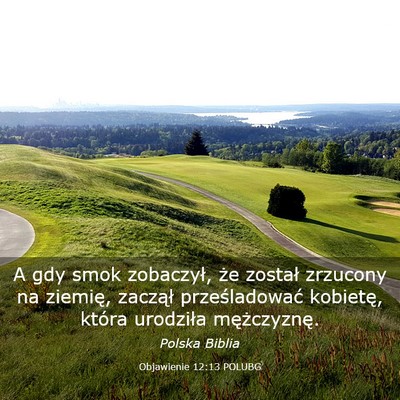 Picture 03 - Objawienie 12:13 POLUBG - A gdy smok zobaczył, że został zrzucony na - Bible Verse Picture