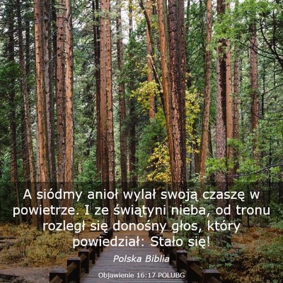 Picture 03 - Objawienie 16:17 POLUBG - A siódmy anioł wylał swoją czaszę w - Bible Verse Picture