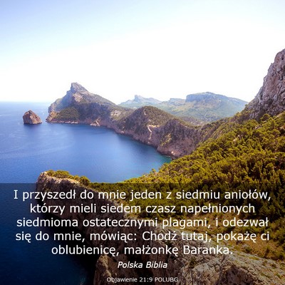 Picture 03 - Objawienie 21:9 POLUBG - I przyszedł do mnie jeden z siedmiu aniołów, - Bible Verse Picture