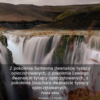 Picture 03 - Objawienie 7:7 POLUBG - Z pokolenia Symeona dwanaście tysięcy - Bible Verse Picture