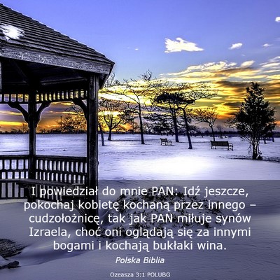 Picture 03 - Ozeasza 3:1 POLUBG - I powiedział do mnie PAN: Idź jeszcze, pokochaj - Bible Verse Picture