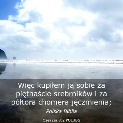 Picture 03 - Ozeasza 3:2 POLUBG - Więc kupiłem ją sobie za piętnaście - Bible Verse Picture