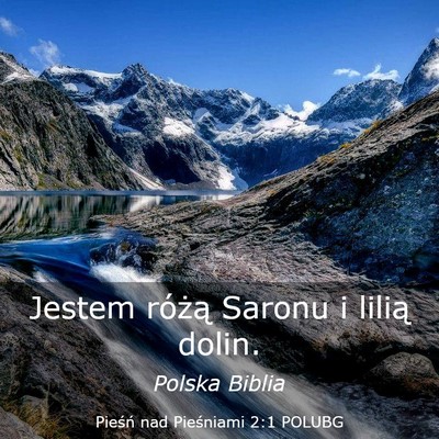 Picture 03 - Pieśń nad Pieśniami 2:1 POLUBG - Jestem różą Saronu i lilią - Bible Verse Picture