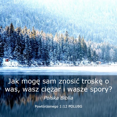 Picture 03 - Powtórzonego 1:12 POLUBG - Jak mogę sam znosić troskę o was, wasz - Bible Verse Picture