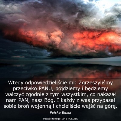Picture 03 - Powtórzonego 1:41 POLUBG - Wtedy odpowiedzieliście mi: Zgrzeszyliśmy - Bible Verse Picture