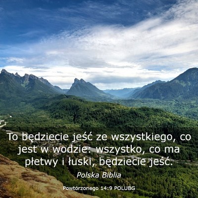 Picture 03 - Powtórzonego 14:9 POLUBG - To będziecie jeść ze wszystkiego, co jest w - Bible Verse Picture