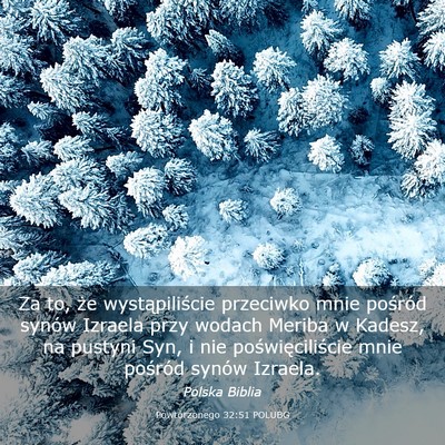 Picture 03 - Powtórzonego 32:51 POLUBG - Za to, że wystąpiliście przeciwko mnie - Bible Verse Picture