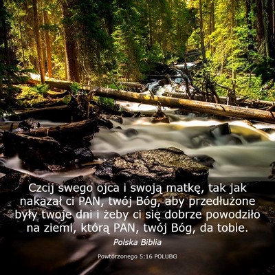 Picture 03 - Powtórzonego 5:16 POLUBG - Czcij swego ojca i swoją matkę, tak jak - Bible Verse Picture