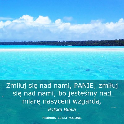 Picture 03 - Psalmów 123:3 POLUBG - Zmiłuj się nad nami, PANIE; zmiłuj się nad - Bible Verse Picture