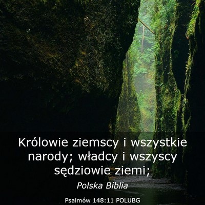 Picture 03 - Psalmów 148:11 POLUBG - Królowie ziemscy i wszystkie narody; władcy i - Bible Verse Picture
