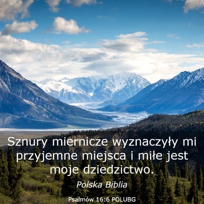 Picture 03 - Psalmów 16:6 POLUBG - Sznury miernicze wyznaczyły mi przyjemne miejsca - Bible Verse Picture