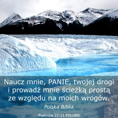 Picture 03 - Psalmów 27:11 POLUBG - Naucz mnie, PANIE, twojej drogi i prowadź mnie - Bible Verse Picture