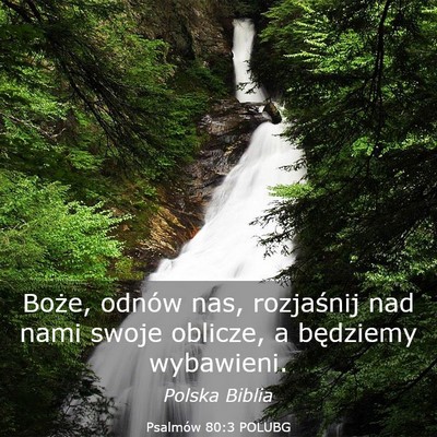 Picture 03 - Psalmów 80:3 POLUBG - Boże, odnów nas, rozjaśnij nad nami swoje - Bible Verse Picture