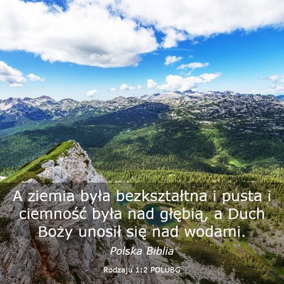 Picture 03 - Rodzaju 1:2 POLUBG - A ziemia była bezkształtna i pusta i ciemność - Bible Verse Picture