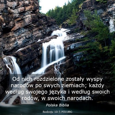 Picture 03 - Rodzaju 10:5 POLUBG - Od nich rozdzielone zostały wyspy narodów po - Bible Verse Picture
