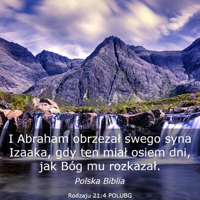 Picture 03 - Rodzaju 21:4 POLUBG - I Abraham obrzezał swego syna Izaaka, gdy ten - Bible Verse Picture