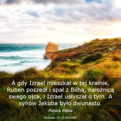 Picture 03 - Rodzaju 35:22 POLUBG - A gdy Izrael mieszkał w tej krainie, Ruben - Bible Verse Picture