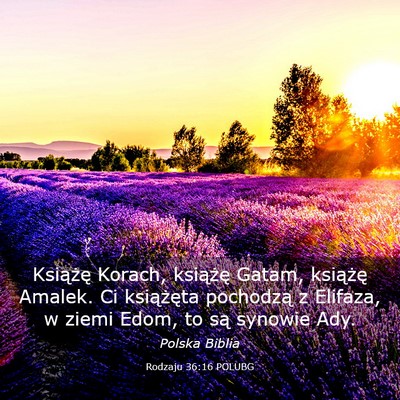 Picture 03 - Rodzaju 36:16 POLUBG - Książę Korach, książę Gatam, książę - Bible Verse Picture