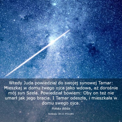 Picture 03 - Rodzaju 38:11 POLUBG - Wtedy Juda powiedział do swojej synowej Tamar: - Bible Verse Picture