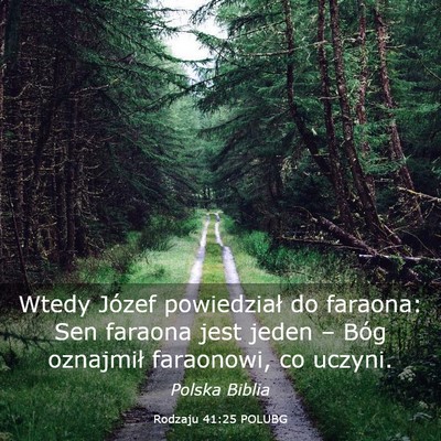 Picture 03 - Rodzaju 41:25 POLUBG - Wtedy Józef powiedział do faraona: Sen faraona - Bible Verse Picture