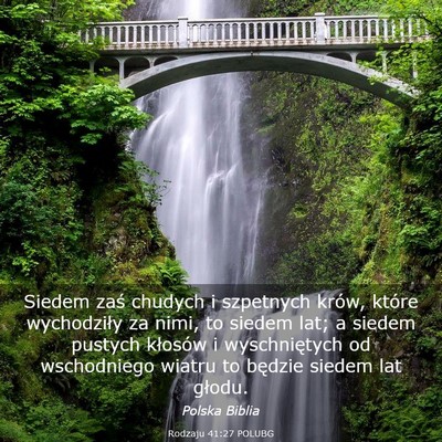 Picture 03 - Rodzaju 41:27 POLUBG - Siedem zaś chudych i szpetnych krów, które - Bible Verse Picture