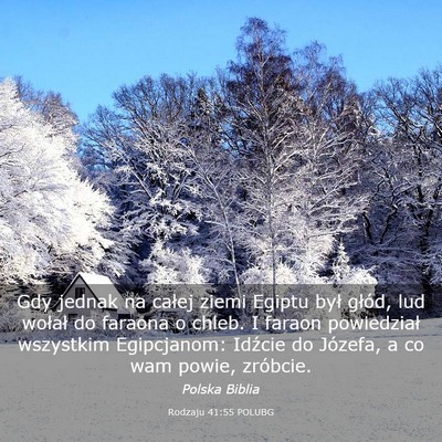 Picture 03 - Rodzaju 41:55 POLUBG - Gdy jednak na całej ziemi Egiptu był głód, - Bible Verse Picture