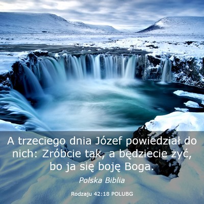 Picture 03 - Rodzaju 42:18 POLUBG - A trzeciego dnia Józef powiedział do nich: - Bible Verse Picture