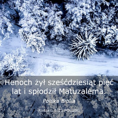 Picture 03 - Rodzaju 5:21 POLUBG - Henoch żył sześćdziesiąt pięć lat i - Bible Verse Picture