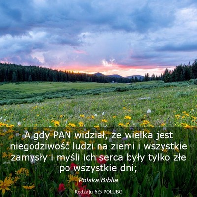 Picture 03 - Rodzaju 6:5 POLUBG - A gdy PAN widział, że wielka jest - Bible Verse Picture