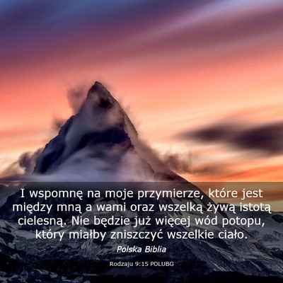 Picture 03 - Rodzaju 9:15 POLUBG - I wspomnę na moje przymierze, które jest - Bible Verse Picture