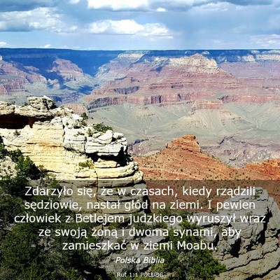 Picture 03 - Rut 1:1 POLUBG - Zdarzyło się, że w czasach, kiedy rządzili - Bible Verse Picture