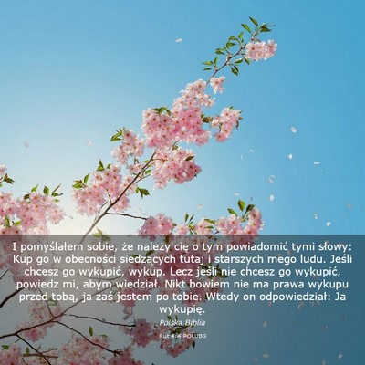 Picture 03 - Rut 4:4 POLUBG - I pomyślałem sobie, że należy cię o tym - Bible Verse Picture