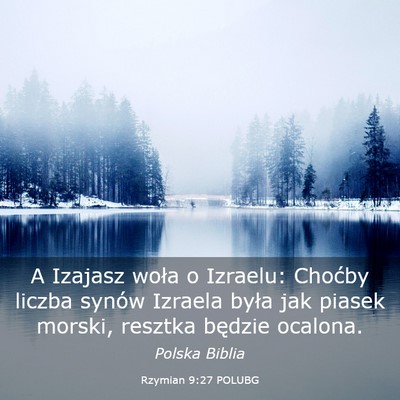 Picture 03 - Rzymian 9:27 POLUBG - A Izajasz woła o Izraelu: Choćby liczba synów - Bible Verse Picture