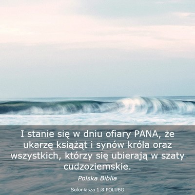 Picture 03 - Sofoniasza 1:8 POLUBG - I stanie się w dniu ofiary PANA, że ukarzę - Bible Verse Picture