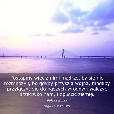 Picture 03 - Wyjścia 1:10 POLUBG - Postąpmy więc z nimi mądrze, by się nie - Bible Verse Picture
