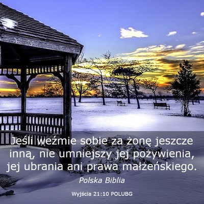 Picture 03 - Wyjścia 21:10 POLUBG - Jeśli weźmie sobie za żonę jeszcze inną, nie - Bible Verse Picture