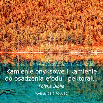 Picture 03 - Wyjścia 25:7 POLUBG - Kamienie onyksowe i kamienie do osadzenia efodu i - Bible Verse Picture