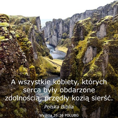 Picture 03 - Wyjścia 35:26 POLUBG - A wszystkie kobiety, których serca były - Bible Verse Picture