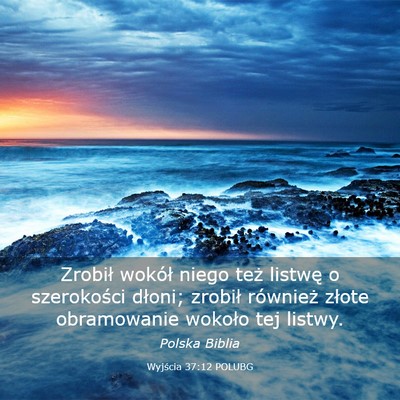 Picture 03 - Wyjścia 37:12 POLUBG - Zrobił wokół niego też listwę o szerokości - Bible Verse Picture