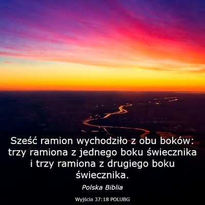 Picture 03 - Wyjścia 37:18 POLUBG - Sześć ramion wychodziło z obu boków: trzy - Bible Verse Picture