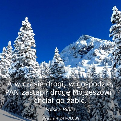Picture 03 - Wyjścia 4:24 POLUBG - A w czasie drogi, w gospodzie, PAN zastąpił - Bible Verse Picture
