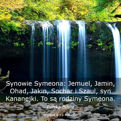 Picture 03 - Wyjścia 6:15 POLUBG - Synowie Symeona: Jemuel, Jamin, Ohad, Jakin, - Bible Verse Picture