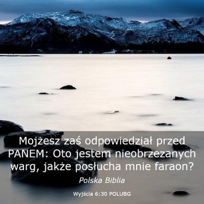Picture 03 - Wyjścia 6:30 POLUBG - Mojżesz zaś odpowiedział przed PANEM: Oto - Bible Verse Picture