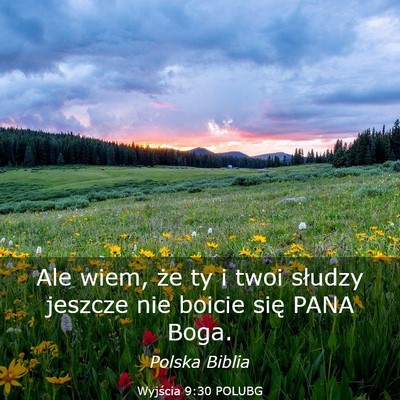 Picture 03 - Wyjścia 9:30 POLUBG - Ale wiem, że ty i twoi słudzy jeszcze nie - Bible Verse Picture