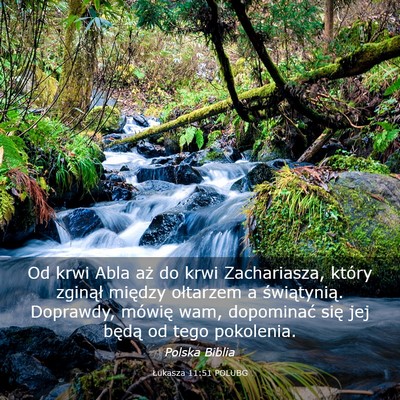 Picture 03 - Łukasza 11:51 POLUBG - Od krwi Abla aż do krwi Zachariasza, który - Bible Verse Picture